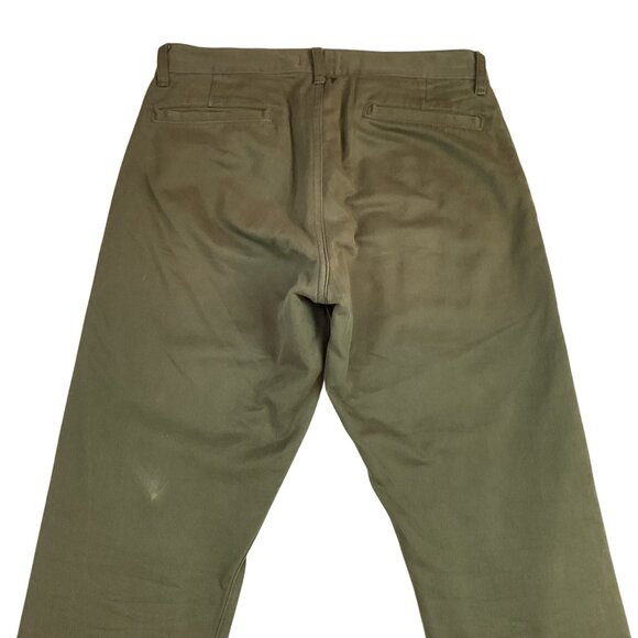 Taylor Stitch Mens 30 Democratic Fit Chino Pants Olive Green - Picture 7 of 13